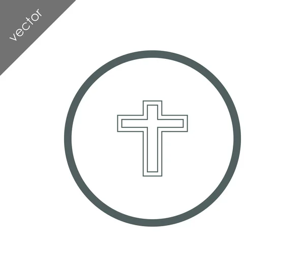 Religion cross icon — Stock Vector