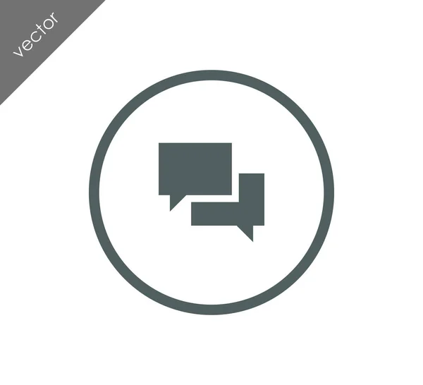Beszélgetés ikon szimbólumok — Stock Vector