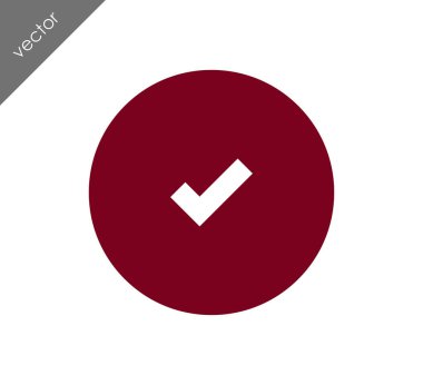 onay işareti simgesi.