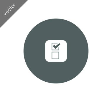 onay işareti simgesi.