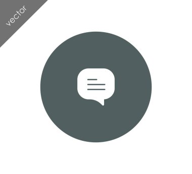 Metin balonu simgesinin