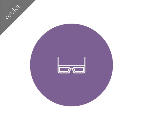 3D-s szemüveg illusztráció — Stock Vector