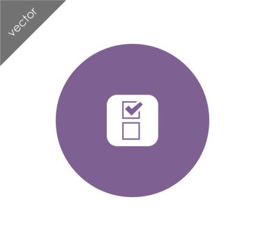 onay işareti simgesi.