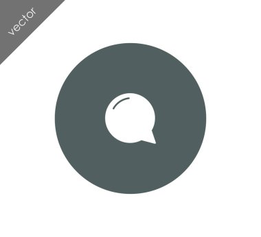 Düşünce balonu simgesinin