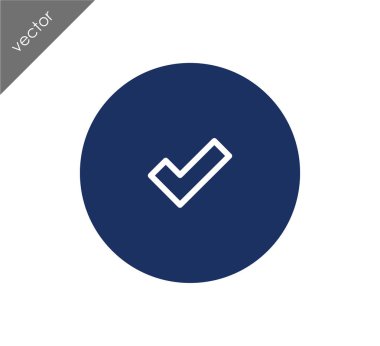 onay işareti simgesi.