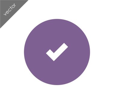 onay işareti simgesi.