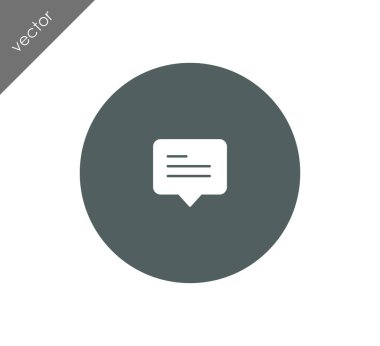 Metin balonu simgesinin