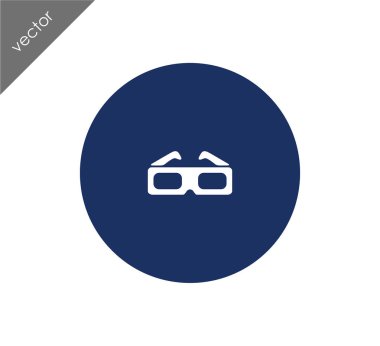 3d gözlük illüstrasyonu