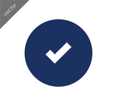 onay işareti simgesi.