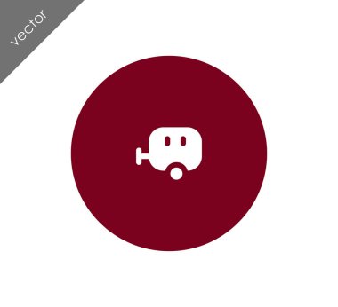 Karavan basit simgesi