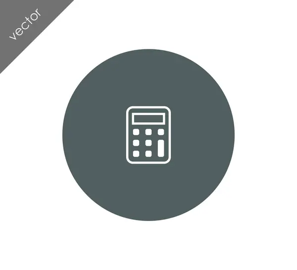 Trendy calculatorpictogram — Stockvector