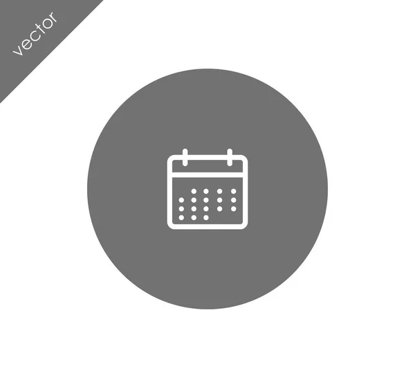 Calendario icono web — Vector de stock