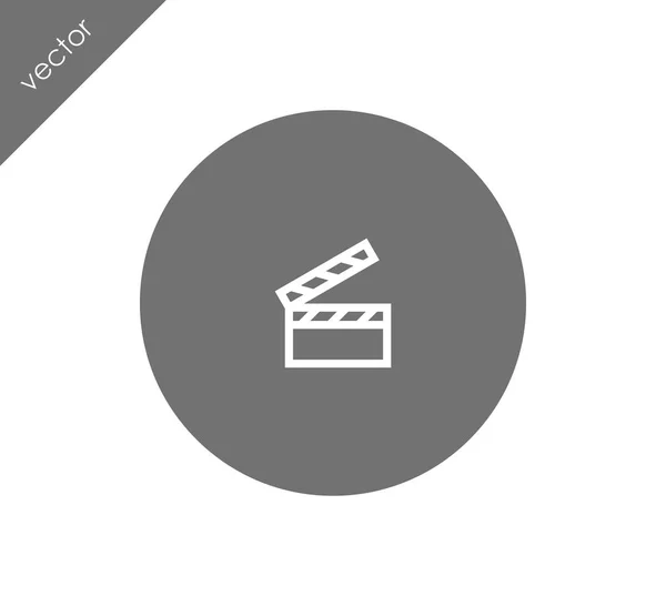 Film clapboard icon — Stock Vector