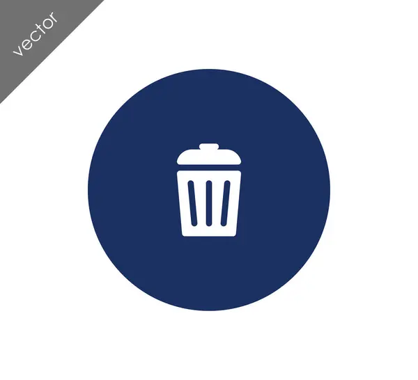 Garbage bin icon — Stock Vector