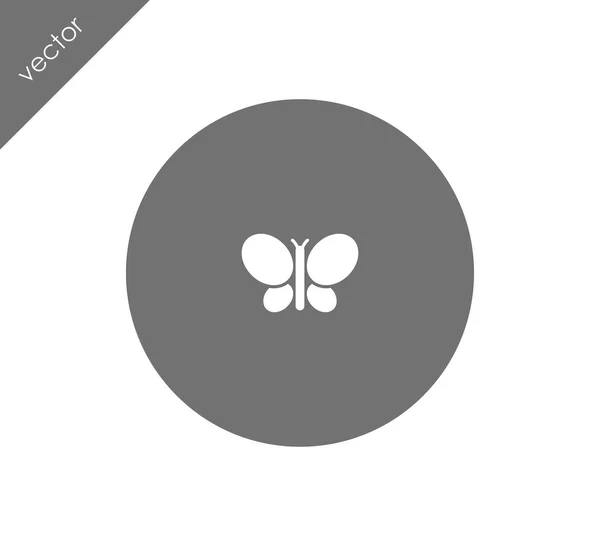 Vlinder web pictogram — Stockvector