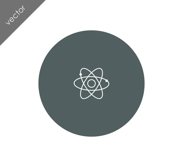 Icono de ciencia atómica — Vector de stock