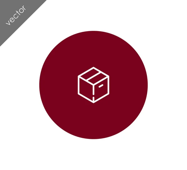 Box-Symbol-Illustration — Stockvektor