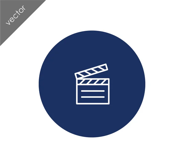 Película clapboard icono — Archivo Imágenes Vectoriales