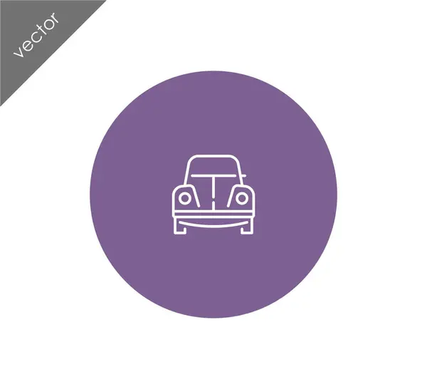 Escarabajo icono del coche — Vector de stock