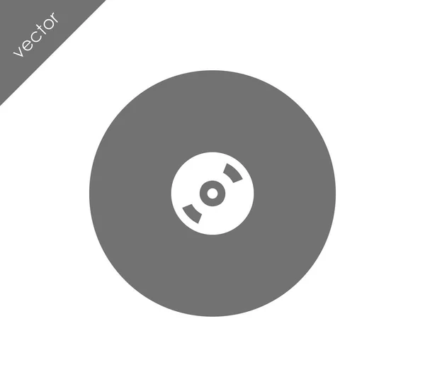 Płaskie ikony dysku CD — Wektor stockowy