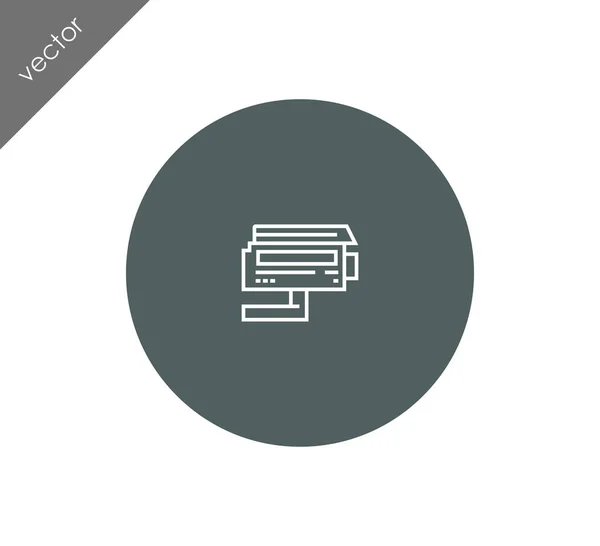 Cctv flat icon — Stock Vector