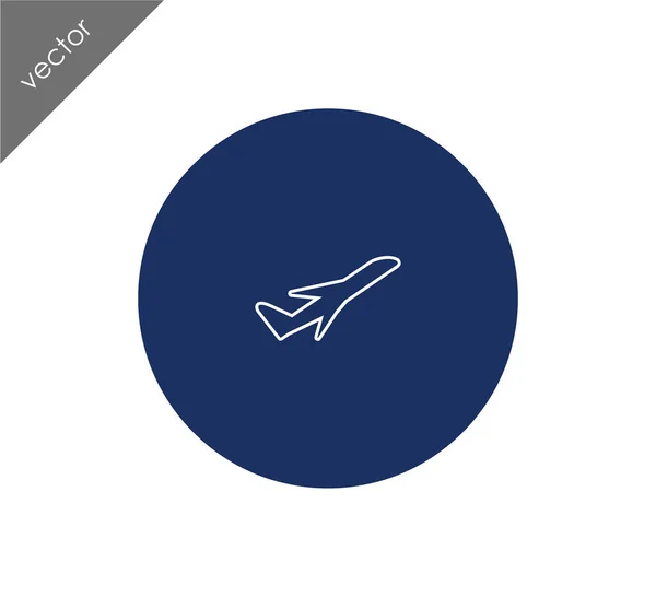 Repülőgép ikon illusztráció — Stock Vector