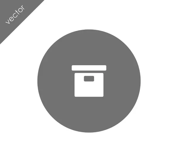 Arkiv box ikon — Stock vektor