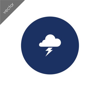 Yıldırım bulut simgesi