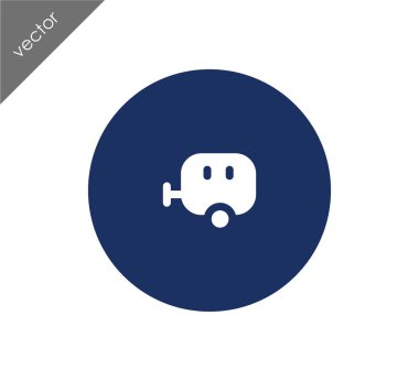 Karavan basit simgesi