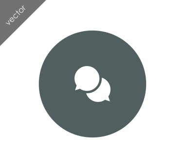 Konuşma simgesini simgeleri 