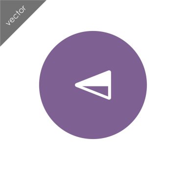 sol navigasyon ok simgesi