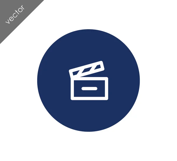 Film clapboard icon — Stock Vector