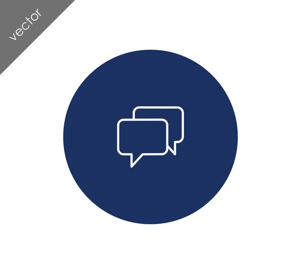 Beszélgetés ikon szimbólumok — Stock Vector