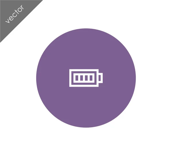 Icono de batería simple — Vector de stock
