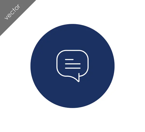 Text bubble icon — Stock Vector