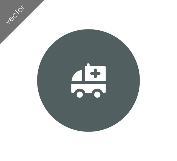 Icona web ambulanza — Vettoriale Stock