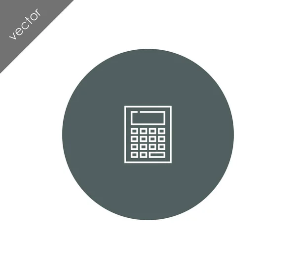 Trendy calculatorpictogram — Stockvector
