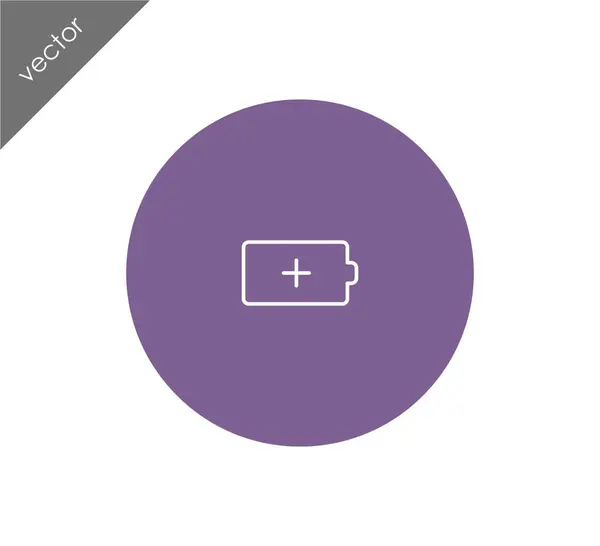 Icono de batería simple — Vector de stock