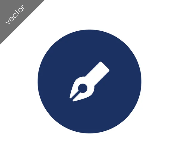 Anchor pen icon — Stock Vector