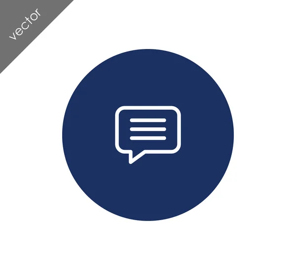 Text bubble icon — Stock Vector