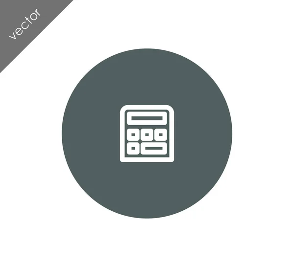 Trendy calculatorpictogram — Stockvector