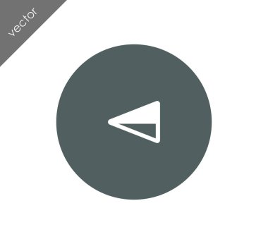 sol navigasyon ok simgesi