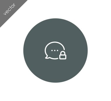 Kilitli sohbet simgesi
