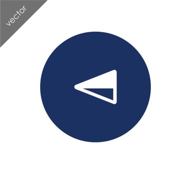 sol navigasyon ok simgesi