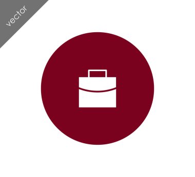 Evrak Çantası Düz Simgesi