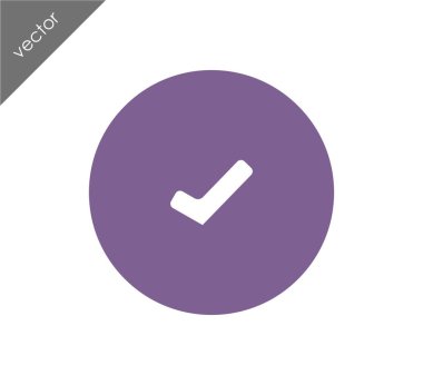 onay işareti simgesi.