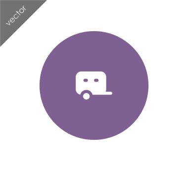 Karavan basit simgesi