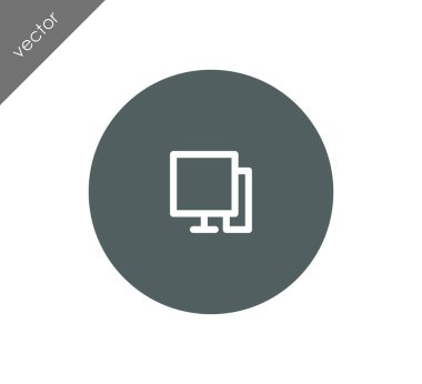 Masaüstü bilgisayar simgesi  