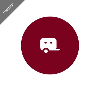 Karavan basit simgesi