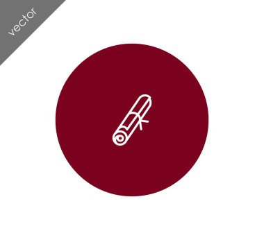 Sertifika Düz Simgesi